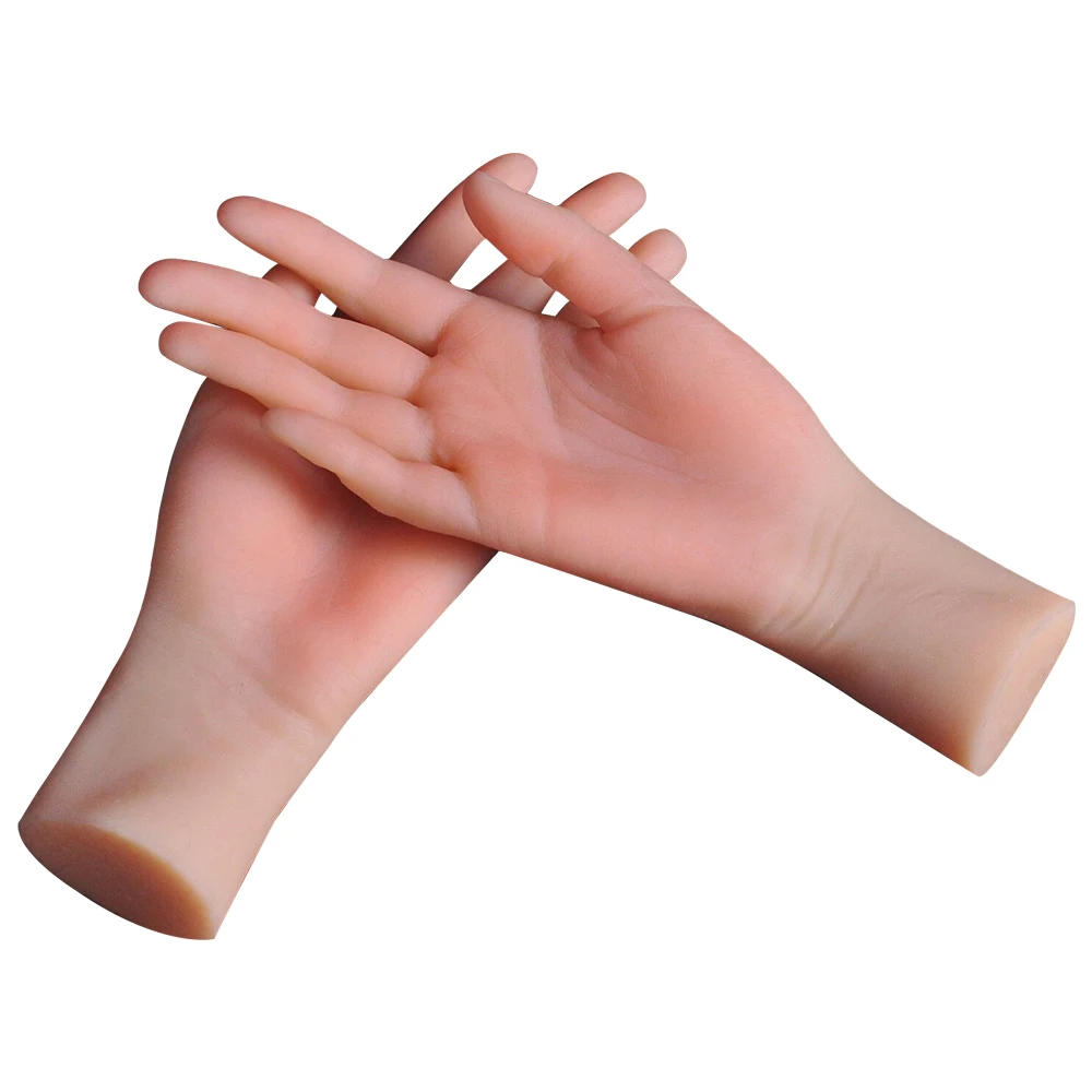 

Lifelike Female Hand Model Finger Bendable Mannequin Display Jewelry Props TPE Material