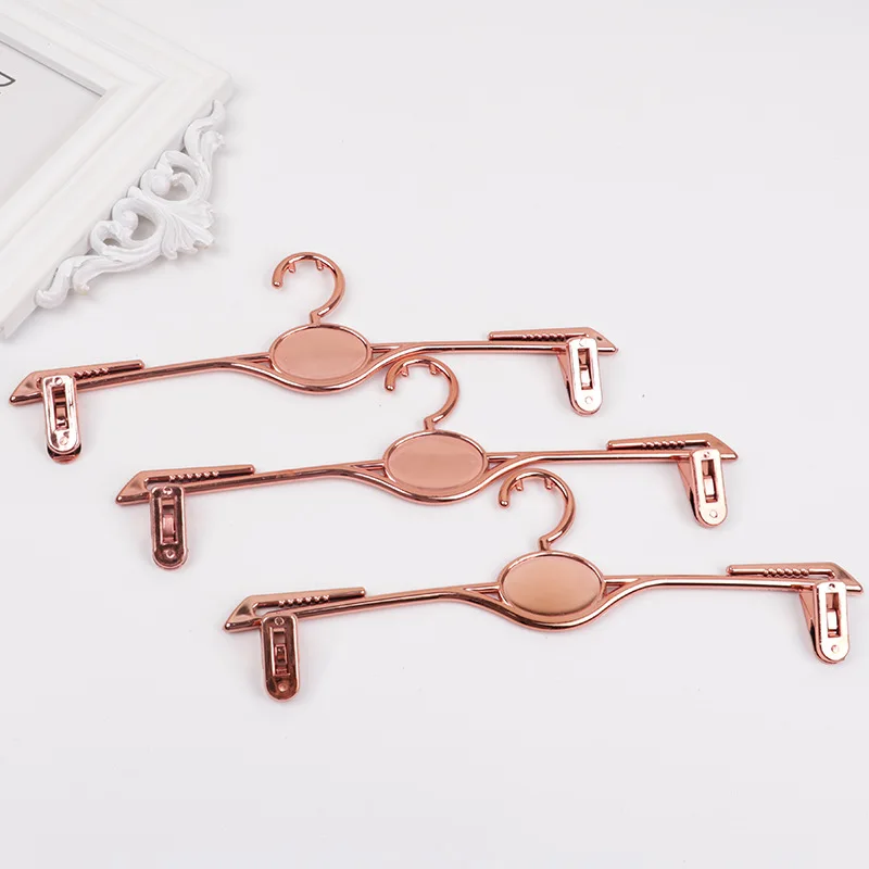 20 PCs/Lot Plastic Underwear Hanger Rose Gold Bikini Display Brassiere Anti-Slip Clothes Hanger Panties Sexy Pajamas Store