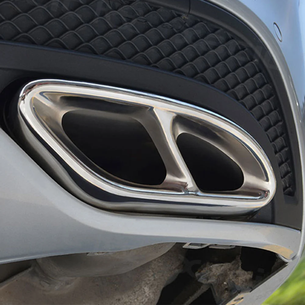 for Mercedes-Benz new A-class W177 V177 A180 A200 2019 2020 2021 stainless steel exhaust pipe decorative frame auto parts