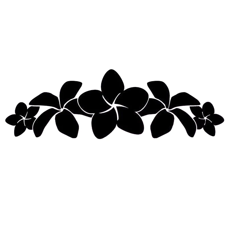 

16*12cm Plumeria Flower Window Sticker Vinyl Decal Fashion Personality Creativity Classic Attractive Car Accessories