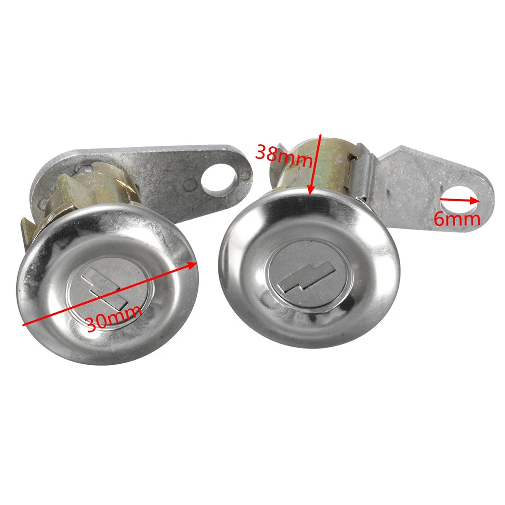 Cilindro de cerradura de puerta de repuesto de Metal, 2 piezas, 2 llaves, para camión Mercury, portátil, duradero, fácil de instalar