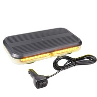 Emergency Lights for Vehicles Amber Strobe Trucks and Cars 12V24V Mini Light Bar 54 LEDs 14 Flash Modes