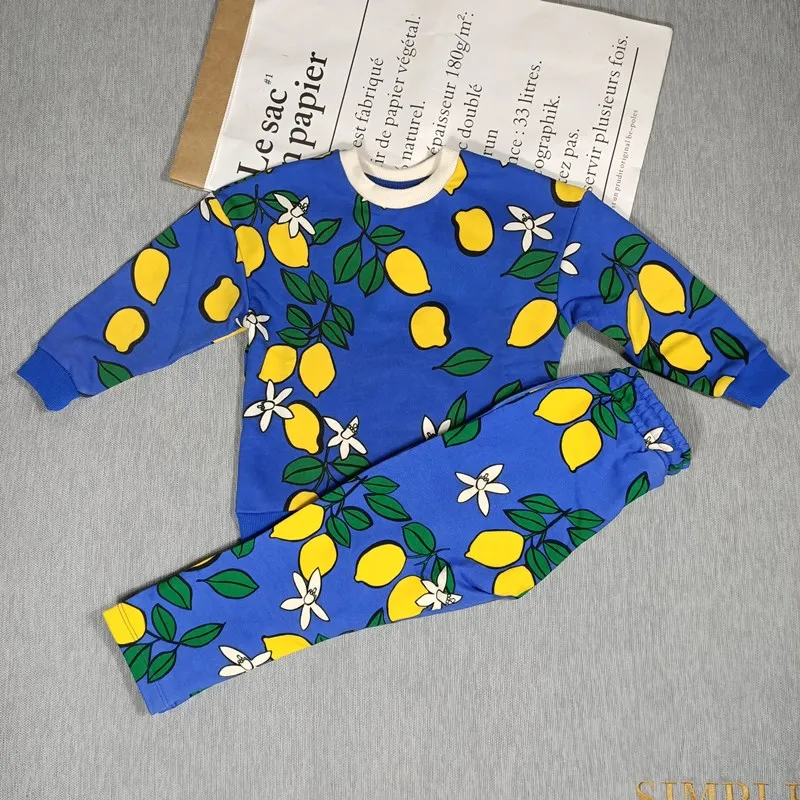 BOBOZONE LEMON Sweater sweatpants for kids boys girls