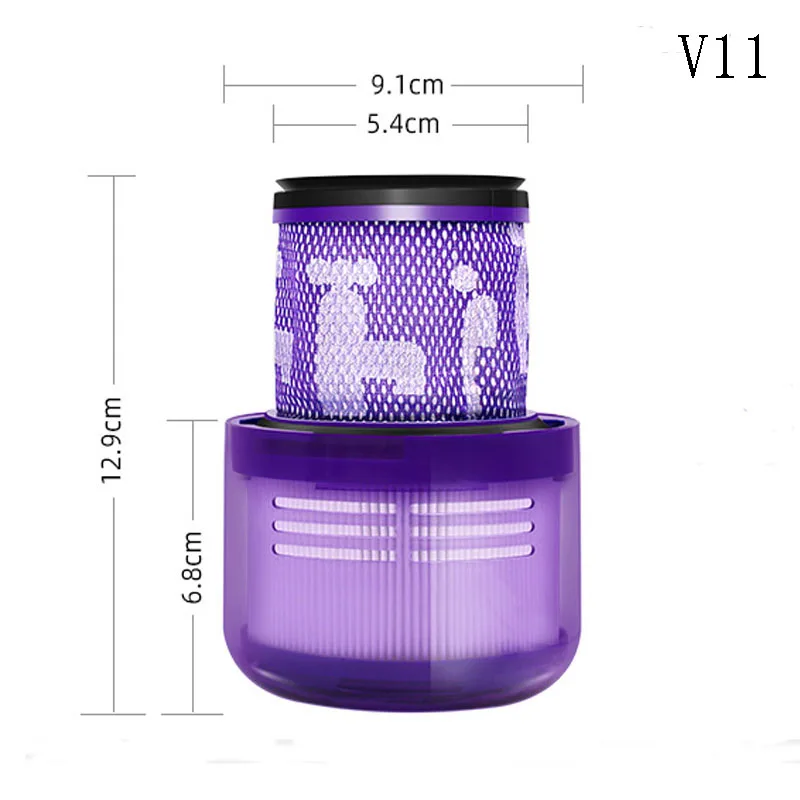 ل Dyson V6 V7 V8 V10 Sv12 V11 Sv14 hepa تصفية قابل للغسل اكسسوارات المطلق جهاز آلي لتنظيف الأتربة استبدال قطع الغيار