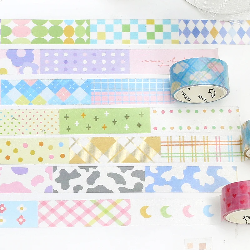 Cute Cream Chesse Milk Cow Washi Tapes Ins Sticker Label DIY Hand Account Album Journal Scrapbook Kawaii Masking Tape