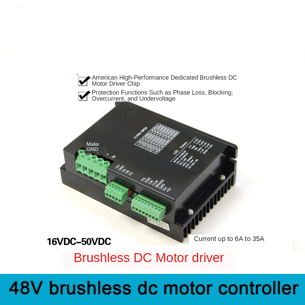 ZM-6535A 48V 35A DC Brushless Motor Controller,driver