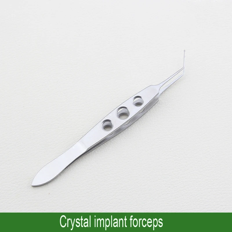 Crystal implant tweezers soft Huff tweezers dovetail tweezers round head tweezers titanium alloy stainless steel 11cm