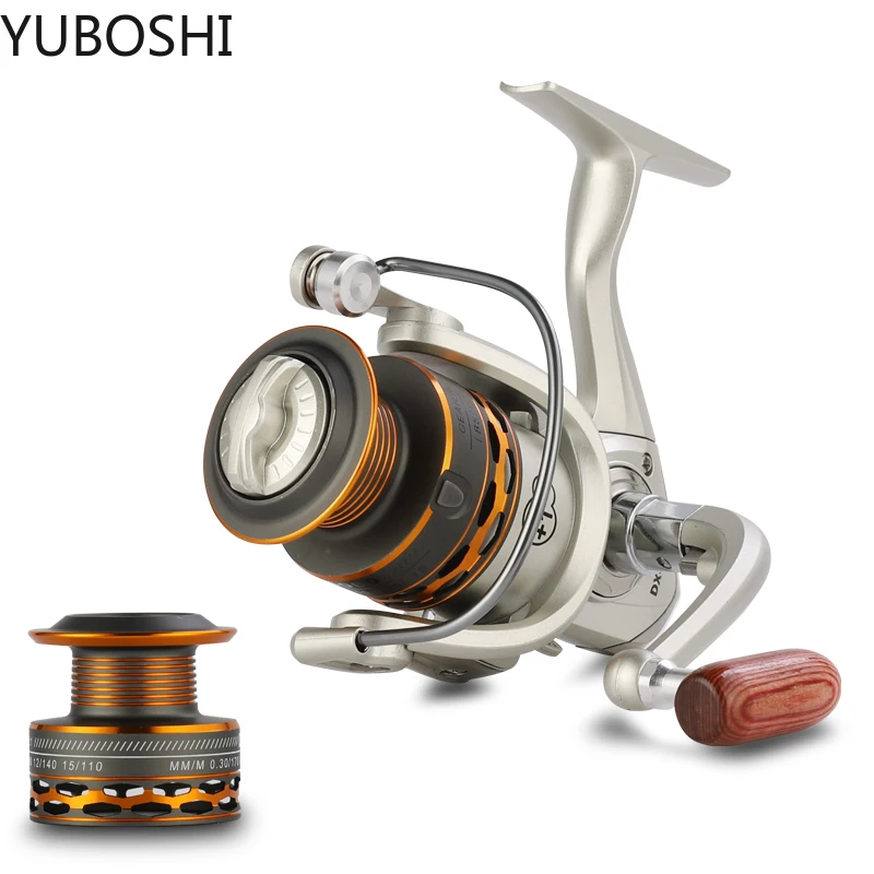 

YUBOSHI 1000-7000 Series Newest Spinning Fishing Reel With Spare Spool 6-10KG Drag 5.2:1 Carp Fishing Reels