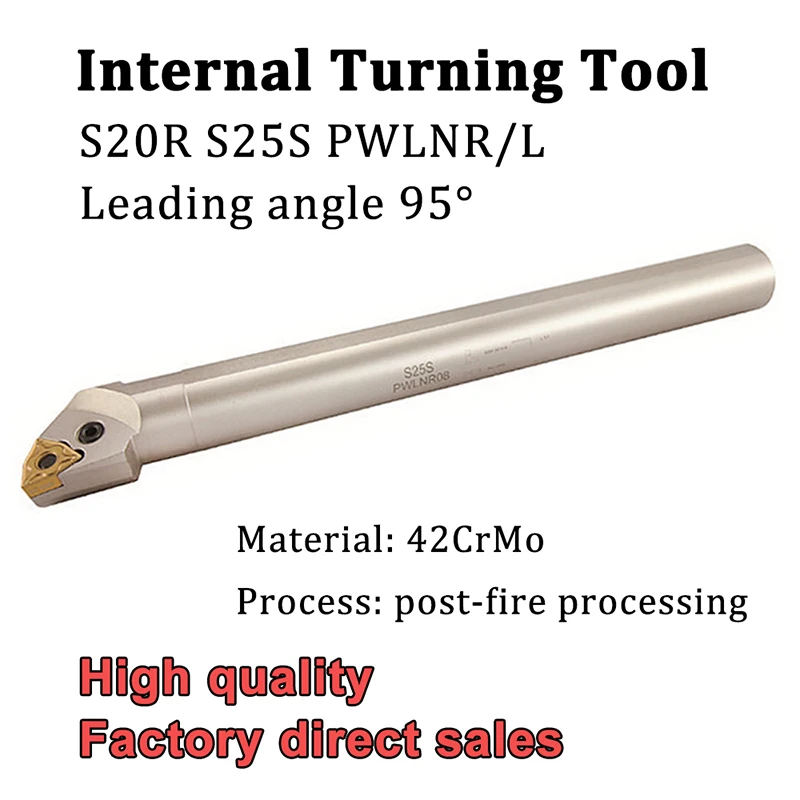 S20R S25S PWLNR PWLNL 08 White Internal Turning Tool Holder High Quality For WNMG080408 WNMG Carbide Inserts Lathe Cutter Tools