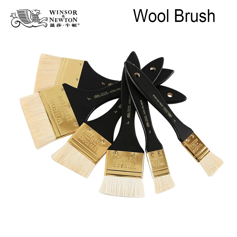 

WINSOR&NEWTON Wool Extra fine paint brushes watercolor Gouache Oil Acrylic painter artist special brush Wood