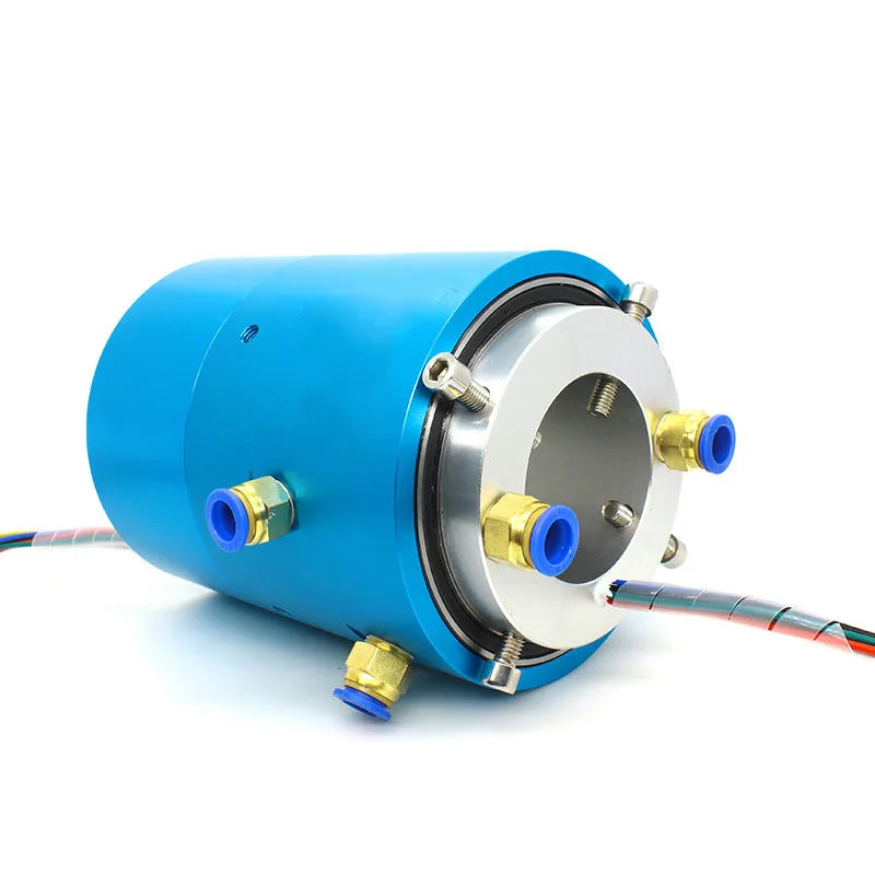 Taidacent Electric Slip Ring Rotary Joint Connector Electrical Rotary Joint Pneumatic Slip Ring Rotation Conduction Signal Gas