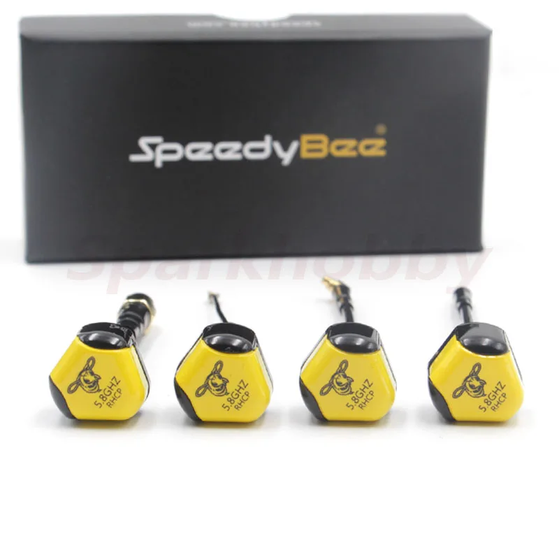 NEW SpeedyBee SBANT-V2-RSMAS-D 5.8GHz 2.8dBi RHCP SMA UFL MMCX Yellow Black Antenna For Through Machine RC FPV Drone Racing DIY