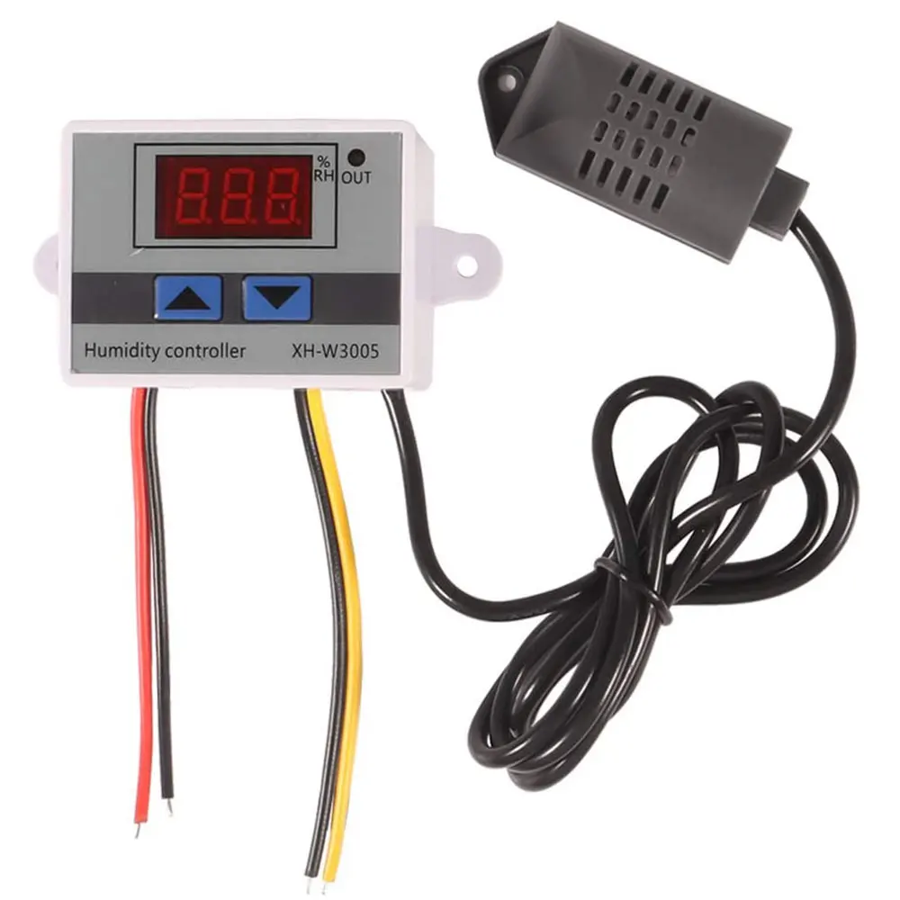 

Digital Humidity Controller XH-W3005 12V 24V 220V Humidistat Hygrometer Humidity Control Switch Regulator + Humidity Sensor