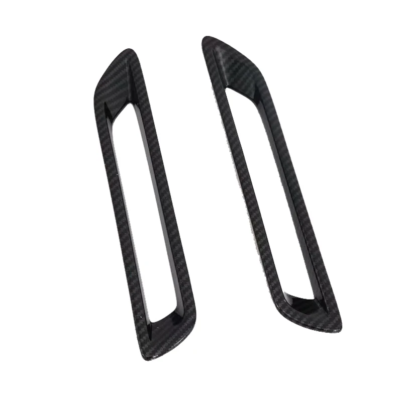 For Toyota Rav4 2019 2020 ABS Chrome /Carbon Fiber Rear Reflector Fog Light Lamp Cover Sticker Decoration Trim Accessories 2Pcs