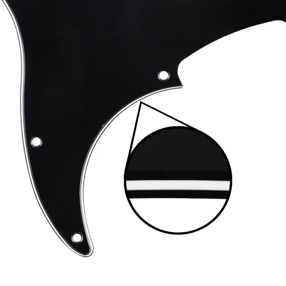 FLEOR Bass Pickguard Bass 4 corde piastra antigraffio per chitarra 13 fori per PB Bass senza Truss Rod Hole Style