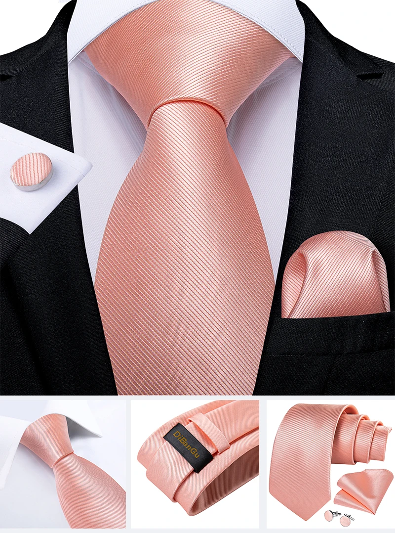 Hochwertiges Rosa Gestreiftes Paisley-Herrenkrawatten-Set 8cm Business Hochzeit Party Accessoires Herren Krawatte Einstecktuch-Set Herren Geschenk – Detail 17