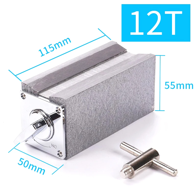 Metal Switch Magnetic Table Base 6T 8T 10T 12T V type Magnetic Base Dial Indicator Stand Base Magnet Seat Table Wire Cutting