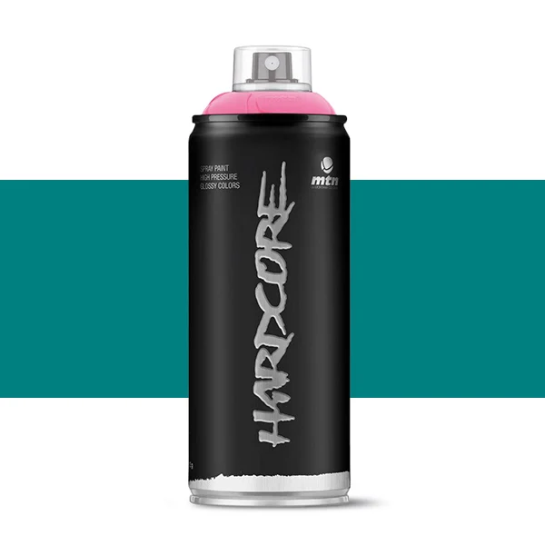 Spray paint MTN Hardcore Caribbean blue Color 400 ml high pressure quick dry glossy finish great strength