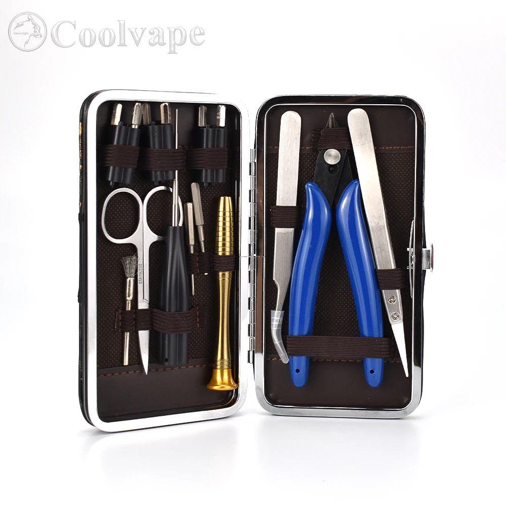 Vape vapswarm V3.5 Набор инструментов DIY Набор инструментов Сумка Пинцет Плоскогубцы Набор проволочной катушки для распылителя Vape DIY RDA RBA rta rdta