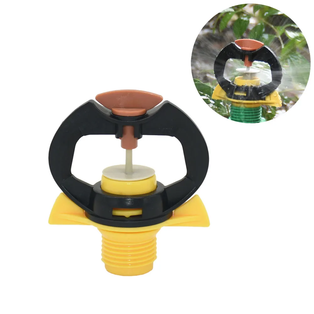 

1/2" Male Rotating Sprinkler Rotate 360 Degrees Micro Irrigation Sprinkler Flower Lawn Irrigation Sprinkling Irrigation 1pcs