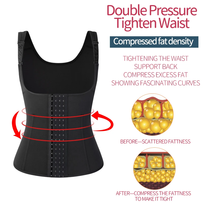 Donne Acciaio Disossato Body Shaper Vita Trainer Guaina Dimagrante Pancia Modellante Shapewear Allenamento Gilet Sottoseno Cincher Corsetto Top