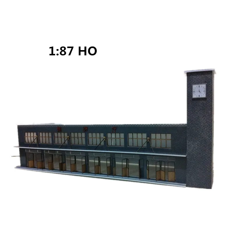 HOTSALE 1:87 HO Scale Railway Station Ticket Office A21 Model Sand Table Scene Decorations