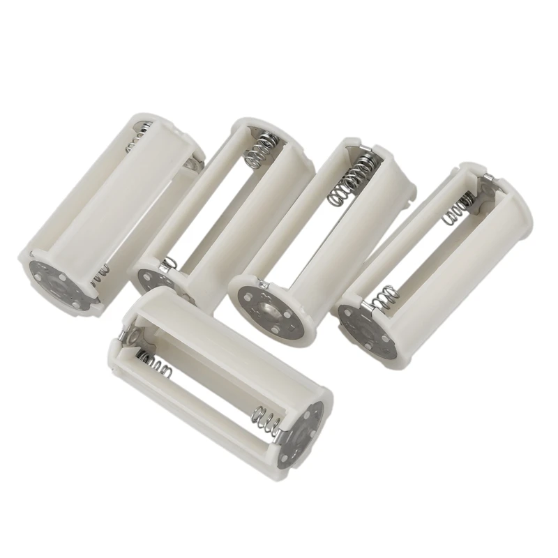 New Serial Connection Cylindrical 3x 1.5V AA Battery Plastic Holder 5 Pcs