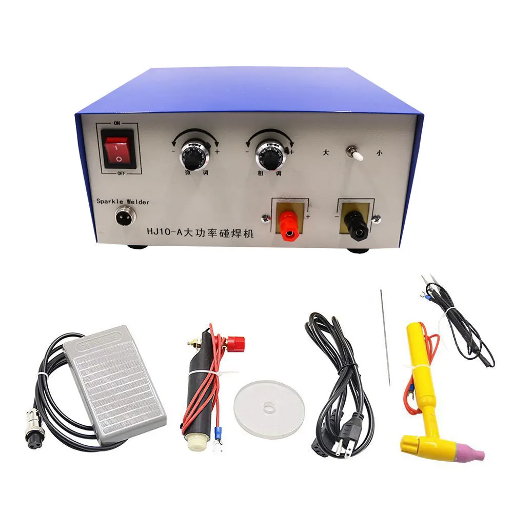 Pulse Spot Welding Machine 100A Necklace Bracelet Laser Spot Welder Jewelry Gold and Silver Line Welding Tool