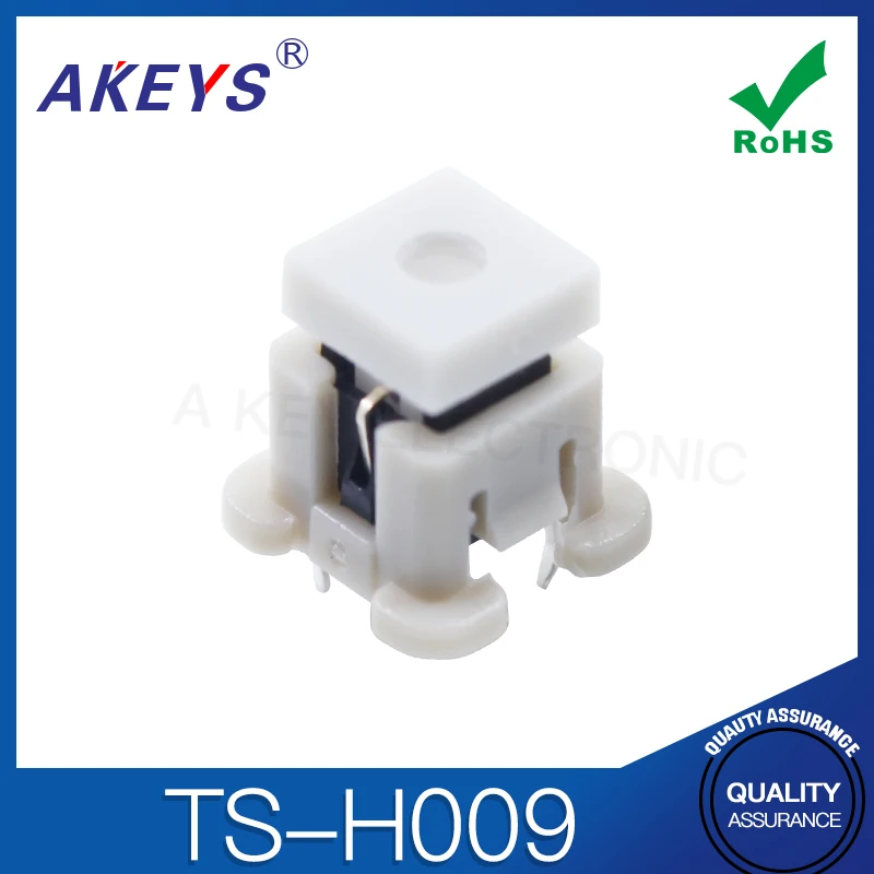 TS-H009 light touch switch with light button 6-Pin straight plug five-color with sheath 8.5 * 8.5 * 11 TS-LS-003