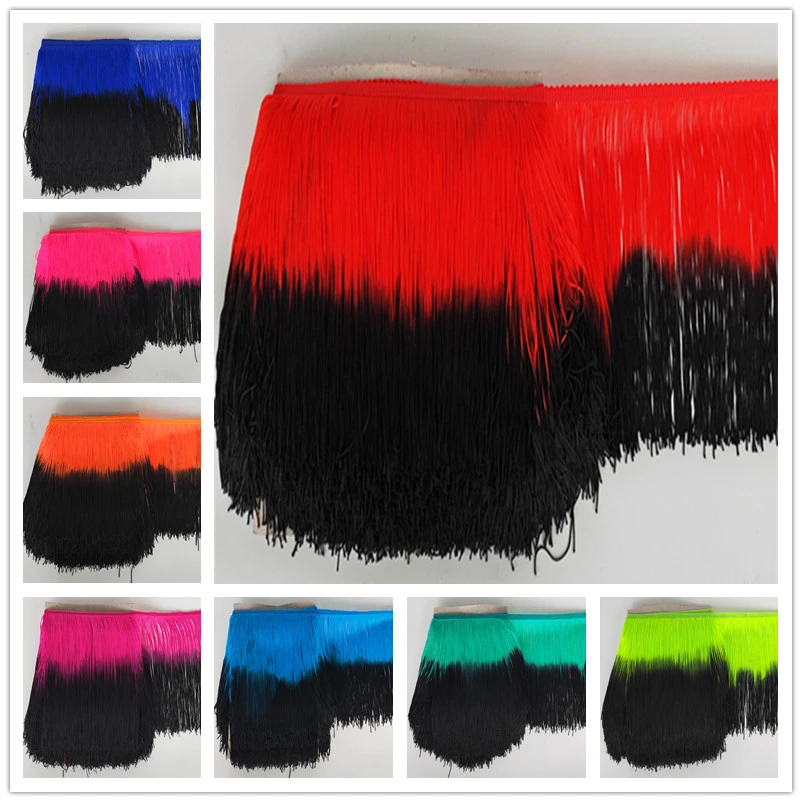 10 Yards 20cm Long Tassel Fringe Trim Lace Ribbon Tassels For Curtains Dresses Fringes For Sewing Trimmings Accessories Crafts