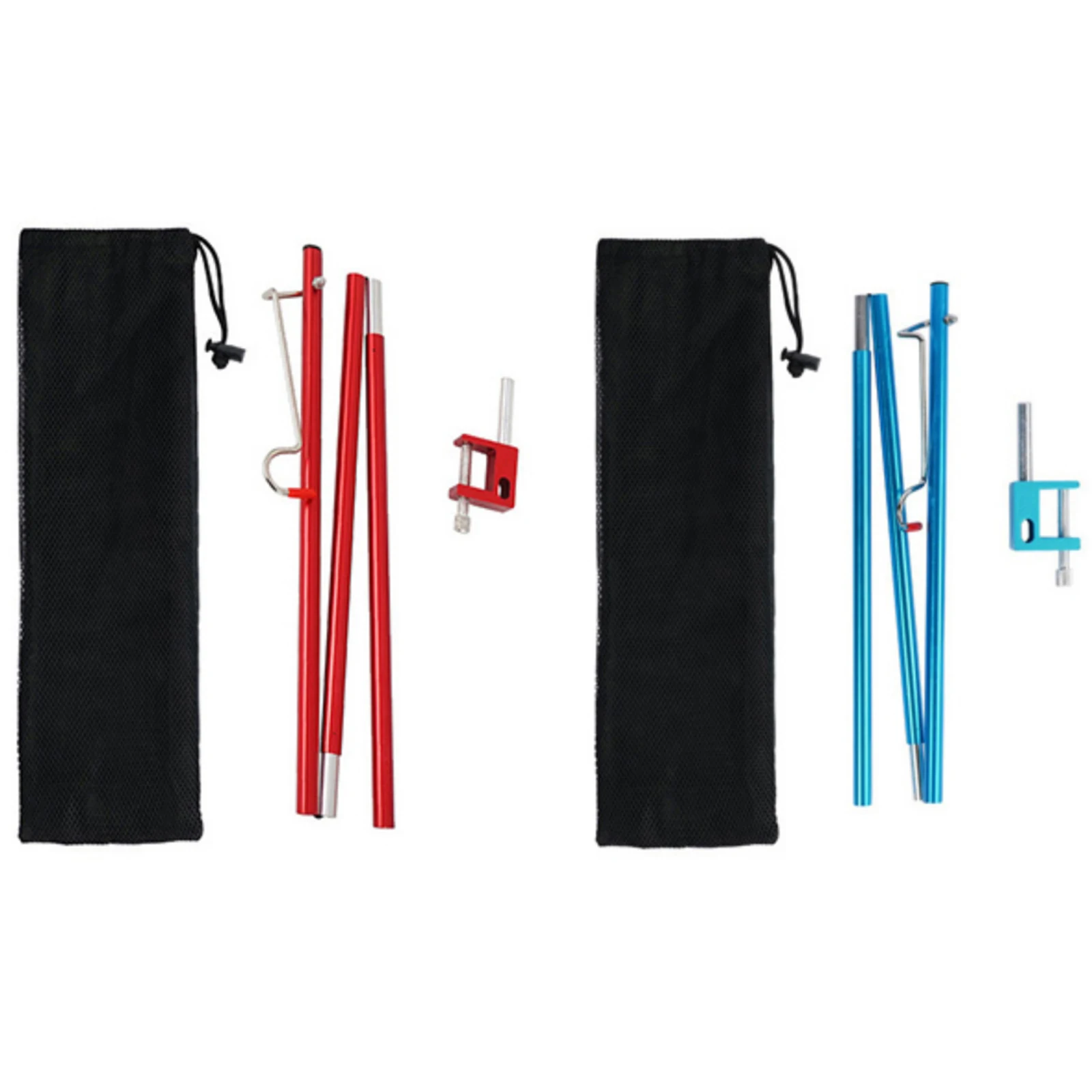 Aluminum Alloy Foldable Lamp Post Camping Folding Table Lantern Bracket Holder Portable Fishing Hanging Light Fixing Stand