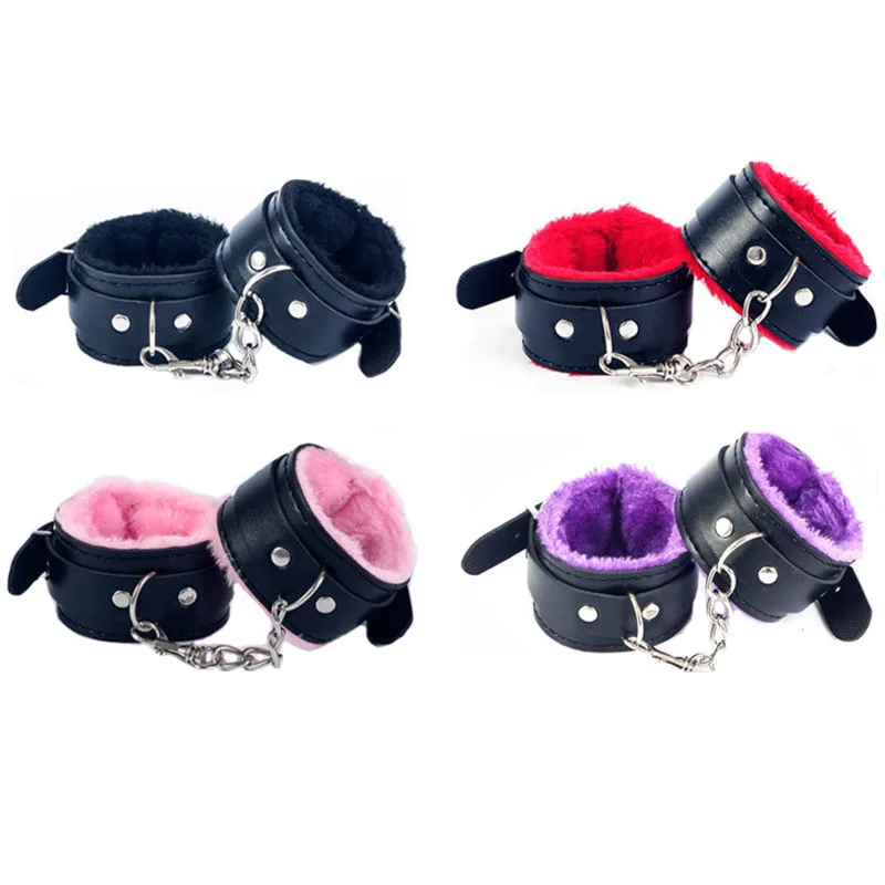 

Sexy Adjustable Plush Handcuff Ankle Cuff Restraints Bondage Sex Toy Restraints Sex Bondage Nipple Clip Exotic Accessories