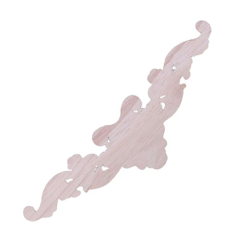 Extensão de canto esculpido em madeira aplique moldura decoração móveis artesanato tipo sem pintura: 20*5cm