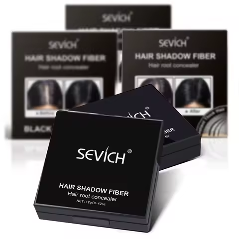Sevich 5 Color Hair Shadow Powder Waterproof Hair Line Trimming Powder Hair Line Edge Control Powder Hairline Modified Repair