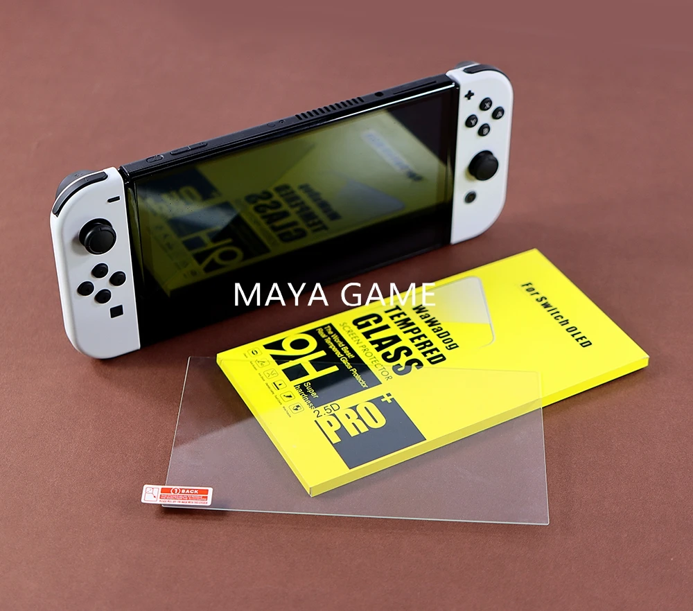 Protector de pantalla OLED para Nintendo Switch, cristal templado 9H HD, película protectora