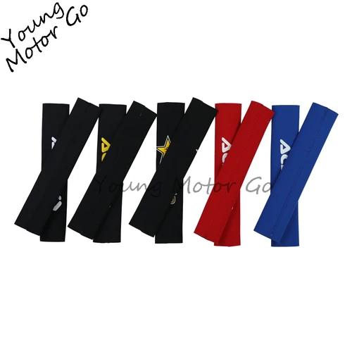 Imagen 1 del producto Protector de horquilla delantera de 350mm, amortiguador de piel, cubierta envolvente, funda de piel para motocicleta CRF YZ Pit Bike