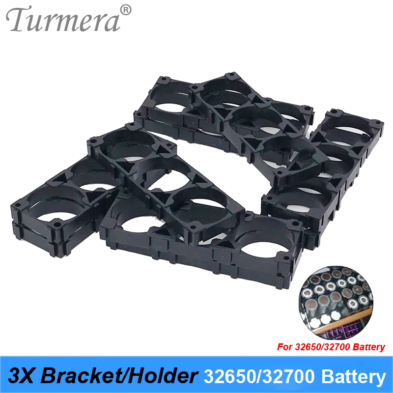 

bracke 3X 32650 32700 Lifepo4 Battery Bracket Holder 3X Safety Anti Vibration Plastic Bracket For 12V 36V battery pack 12pieces