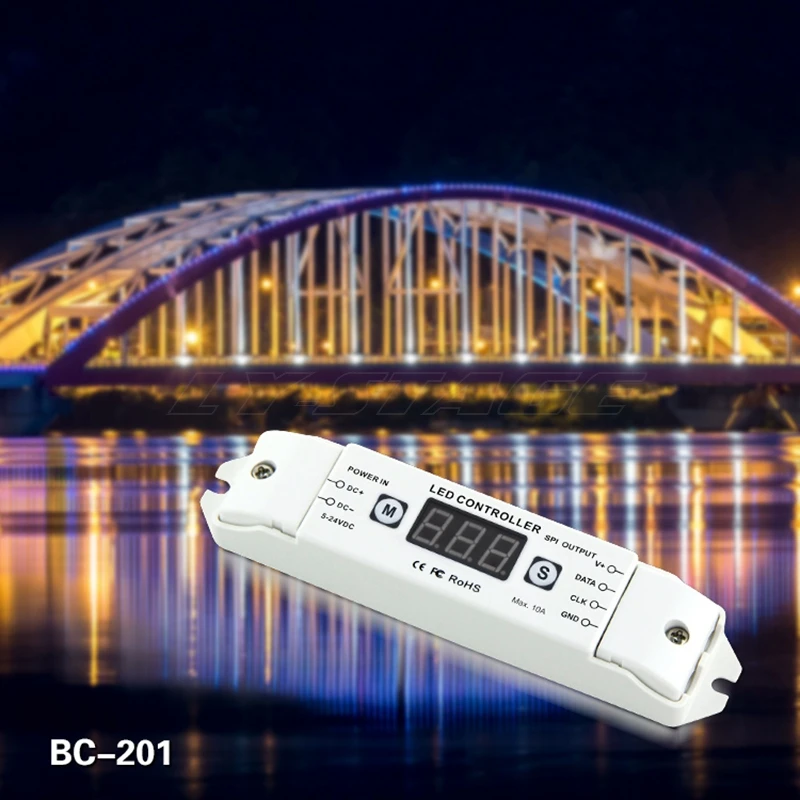 BC-201 Mini programmierbarer Pixel-Licht-Controller RGB-Controller LED-Pixel-Controller mit RF-Fernbedienung