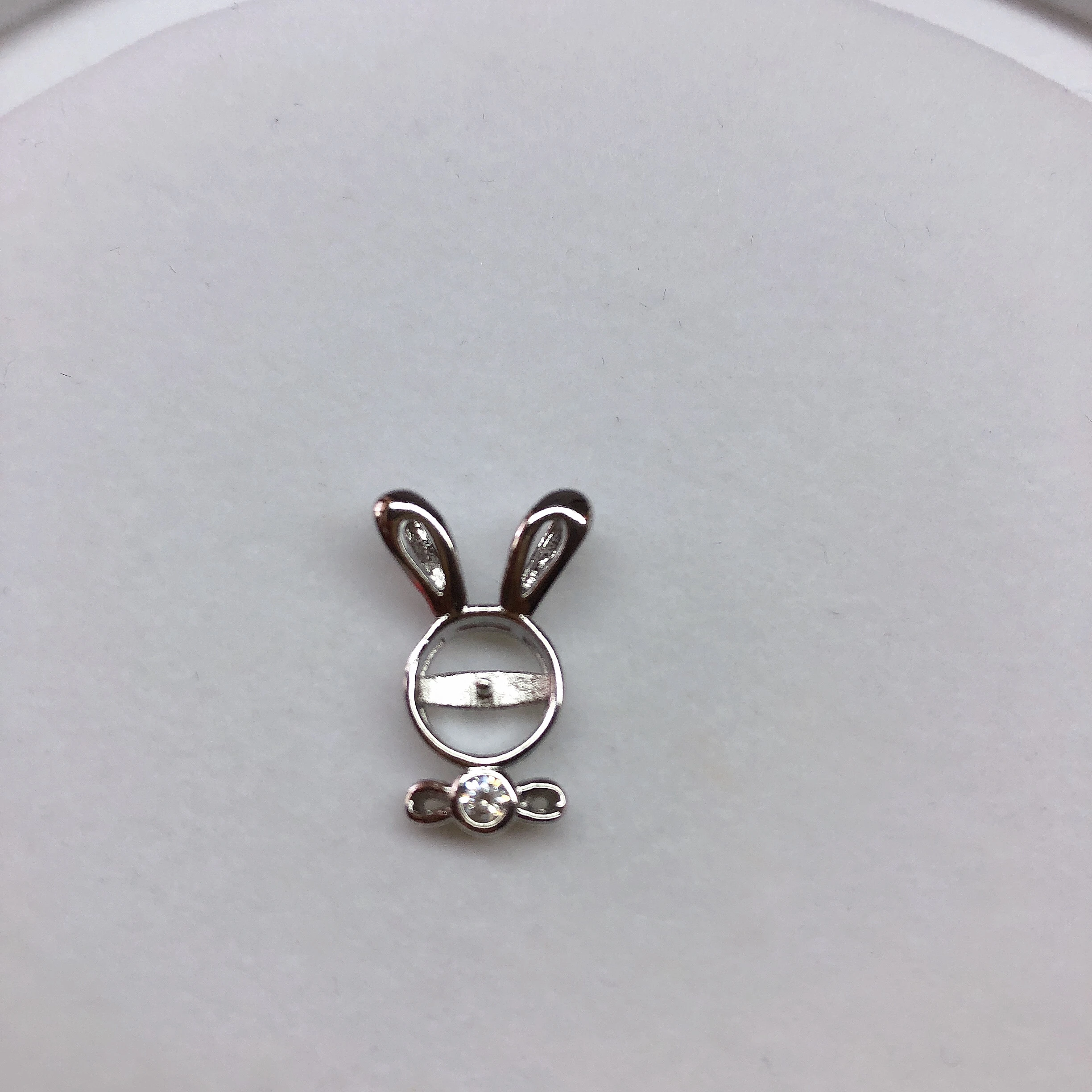 

Cute Rabbit Style Pendant Base Mountings Findings Jewelry Settings Accessories Parts for Pearls Beads Crystal Agate Coral Jade