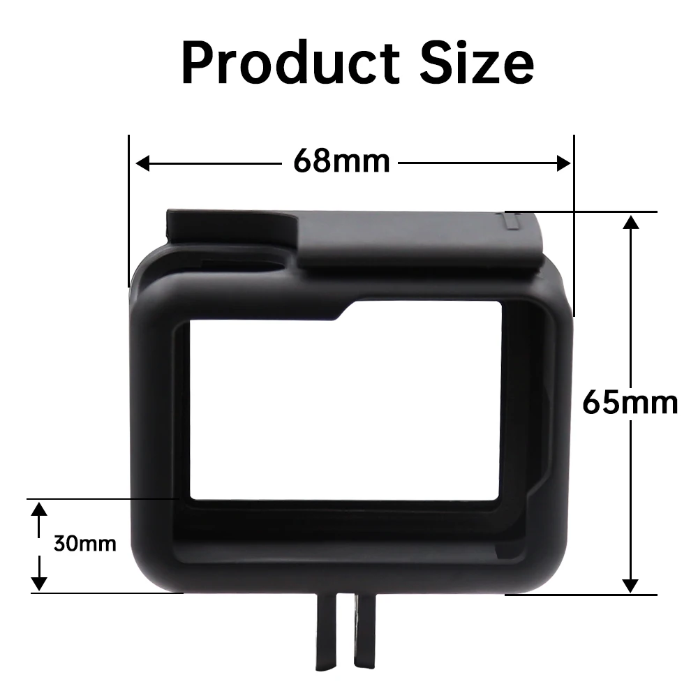 Hongdak Protective Border Frame Camcorder Housing Case For Gopro Hero Go Pro 5 6 7 Black  Action Camera Accessories