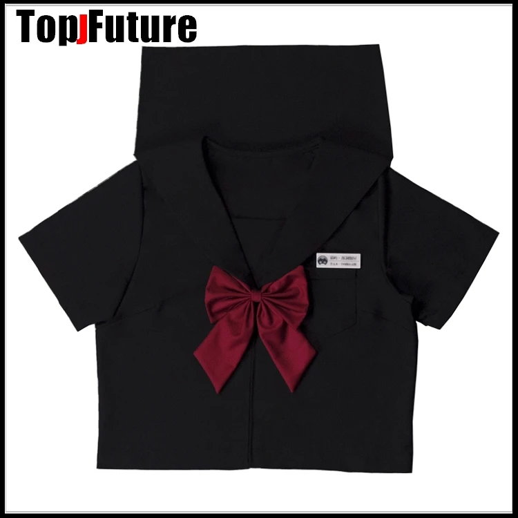 Uniforme Escolar de estilo universitario para estudiantes japoneses, traje de uniforme JK de chica mala, traje de sailor GIcosplay de color negro oscuro