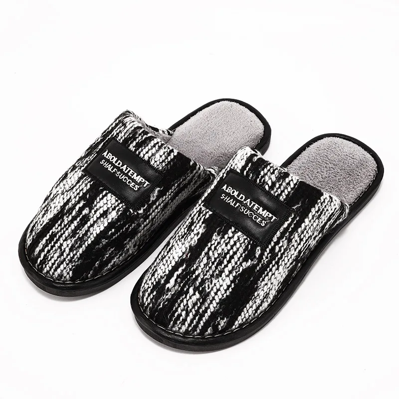 Autumn and Winter  Couple Cotton Slippers New Indoor Warm Home Slippers Men and Women Models Household Explosive Trend Shoes