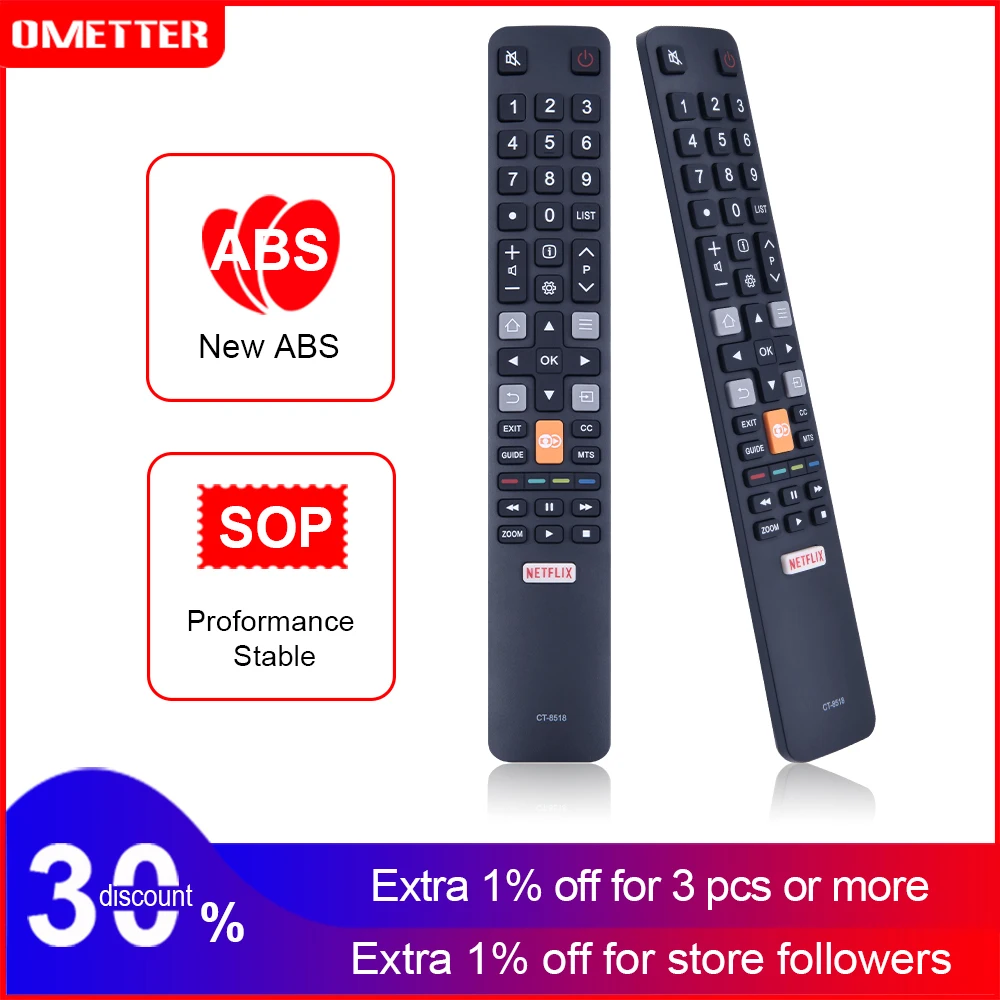 

Suitable for Toshiba Smart LED TV Remote Control Suitable for CT-8518 Remote Control