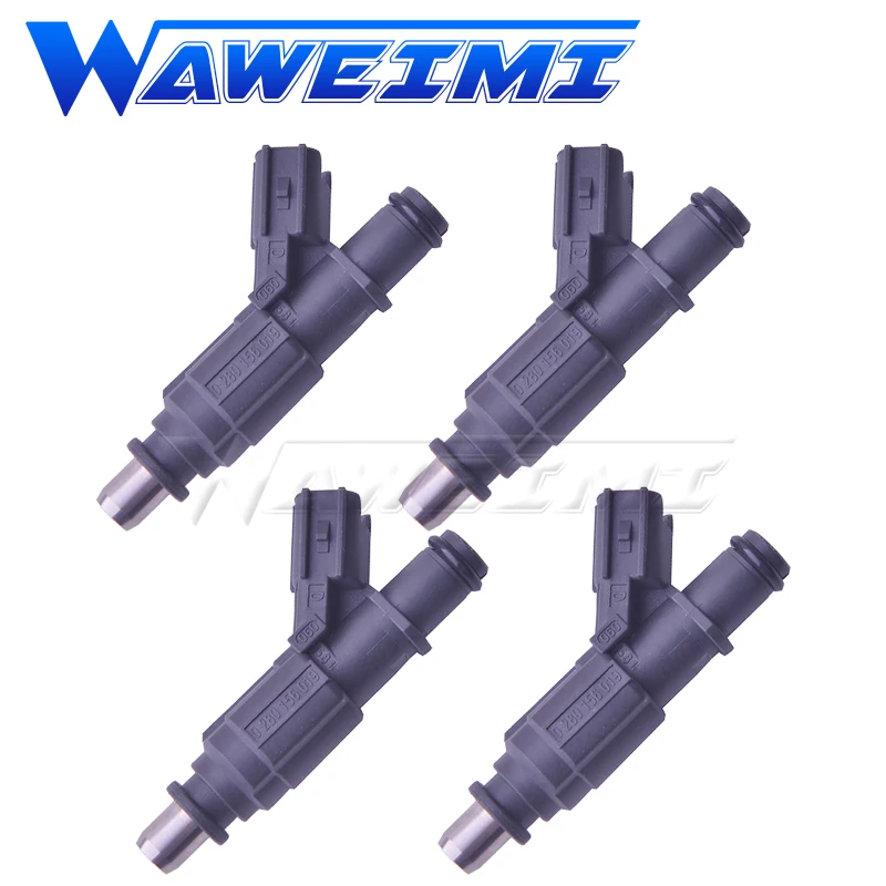 

WAWEIMI 4 Pieces Fuel Injector Nozzle OE 0280156019 For Toyota Corolla ZZE141 Auris ZZE150 Avensis ZZT250