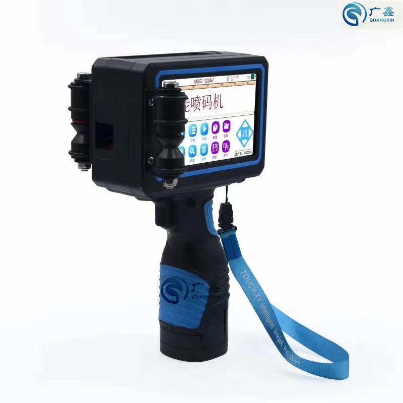 دليل يده الحبر-طابعة نافثة المحمولة ماكينة طباعة نافثة للحبر تاريخ انتهاء الصلاحية رموز شريط رموز رقم الدفعة الترميز