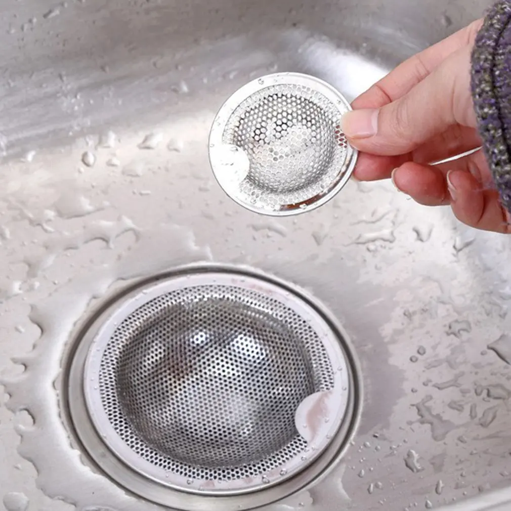 Stainless Steel Drain Strainer Bathtub Hair Catcher Stopper Washbasin Mesh Filter Shower Drain Hole Kitchen Sink Strainers