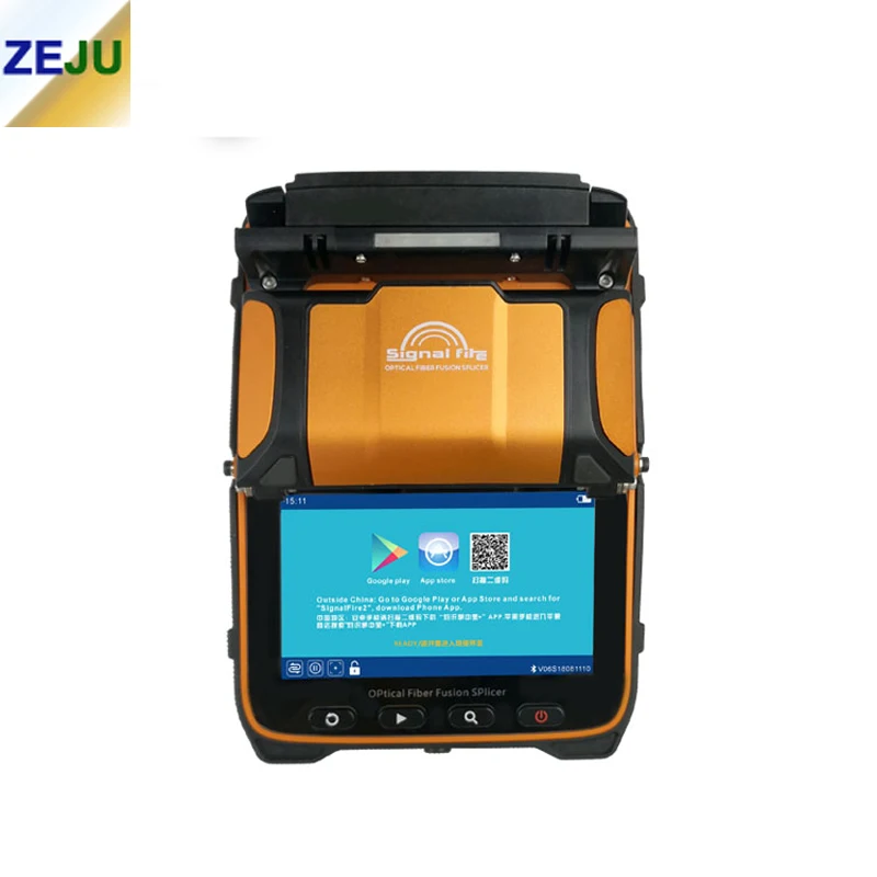 AI-9 Signal Fire Multi-language Optical Fiber Fusion Splicer FTTH Fiber Splicing Machine With Optical Power Meter VFL Function