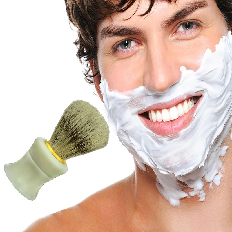 Ferramenta de salão de beleza men navalha barbeiro profissional facial barba limpeza cerdas escova de barbear