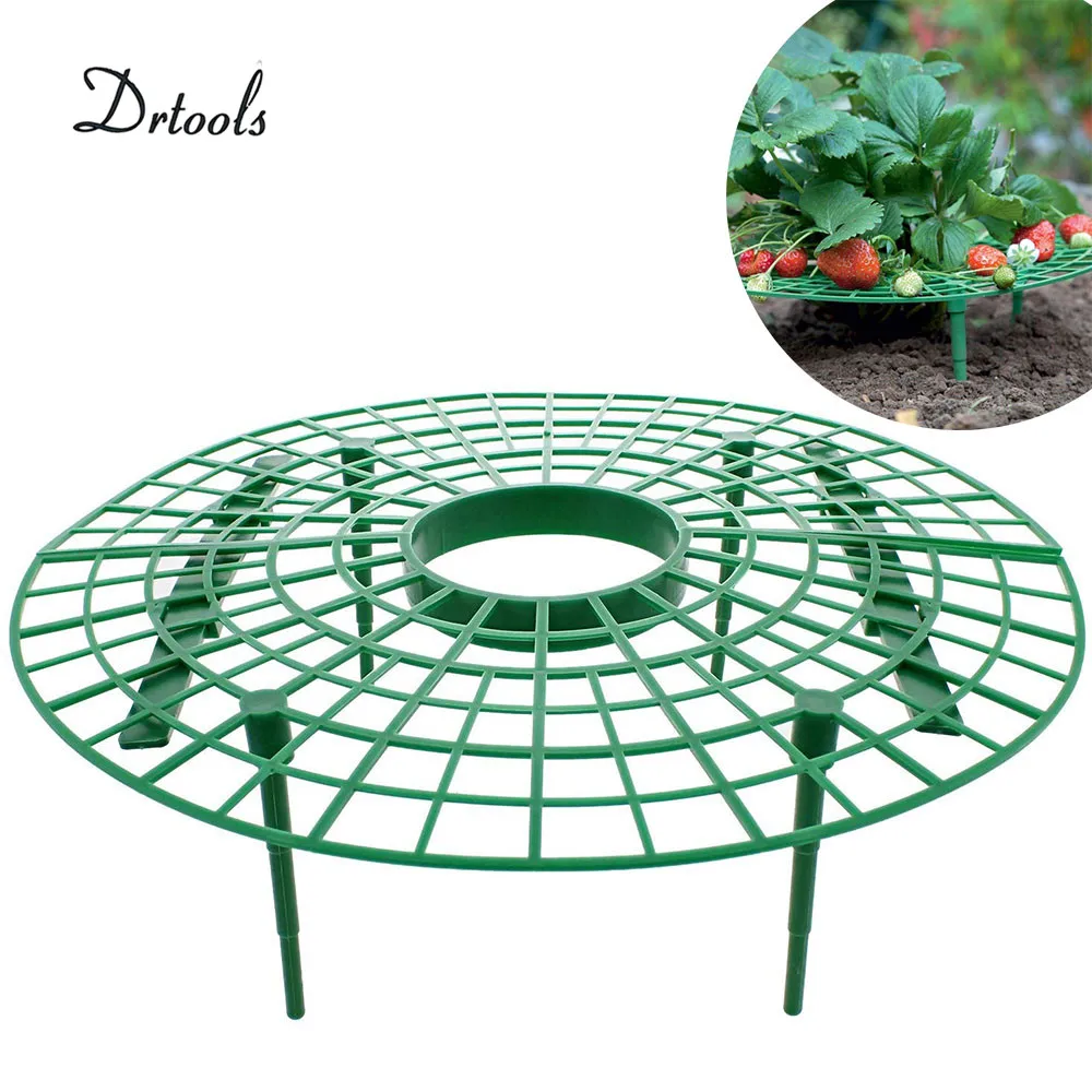 

Drtools 5/10/20PCS Strawberry Stand Frame Holder Gardening Stand Plant Tray Rack Fruit Support Plant Flower Climbing Vine Pillar