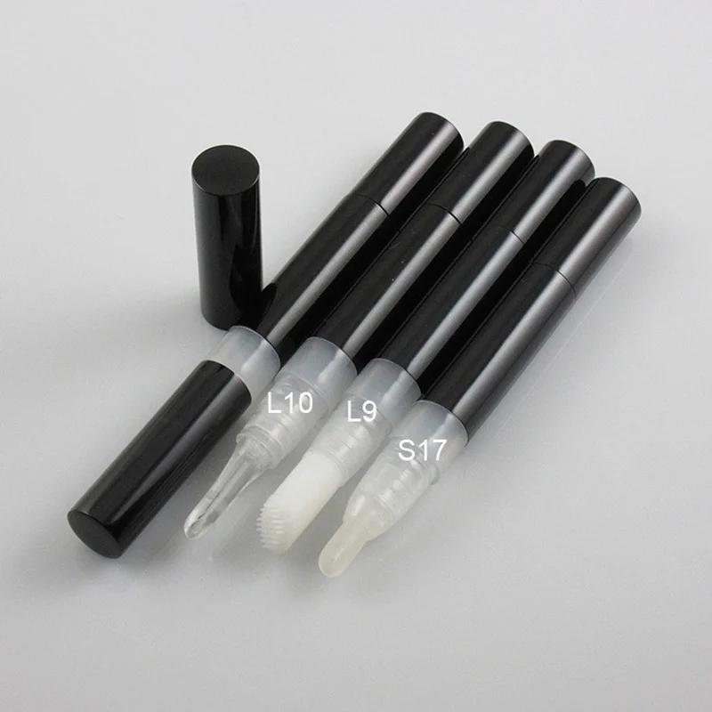 

3ml empty makeup Rrotating Pen Tooth whitener empty black bottl Nail gel bottle rotating sub-packaging pen